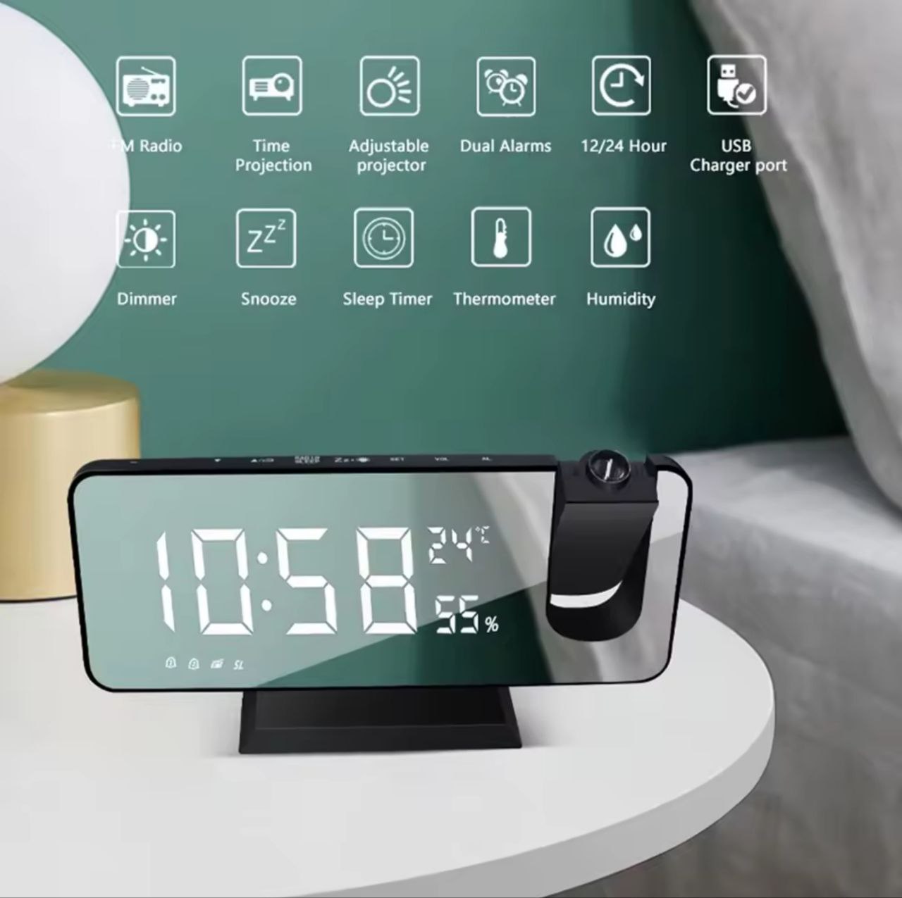 LED MIRROR CLOCK PRO™